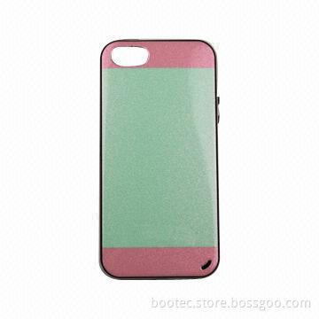 Soft-touch PC Phone Case with Frame Shape Edge for iPhone 5/5s, Adopt Latest IMD/IML Technology